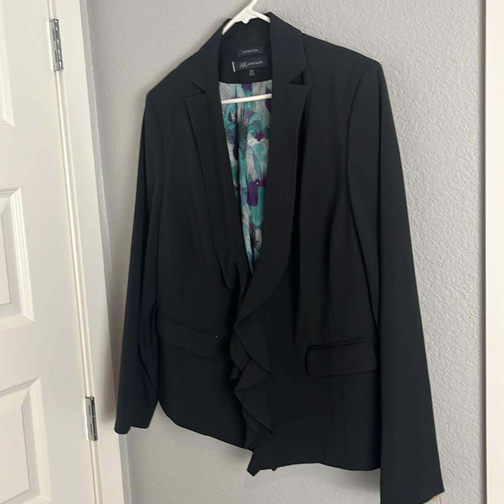 Anne Klein Black Blazer Jacket - Picture 5 of 11